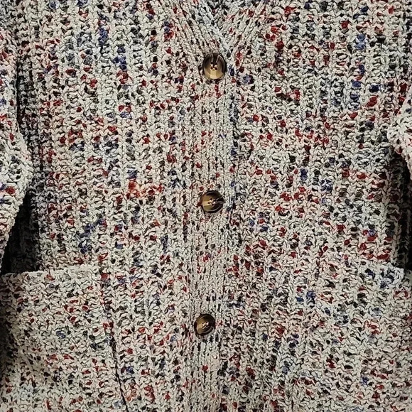 Supplies Confetti Knit Cardigan Button Front Sweater Size XL - Picture 4 of 8